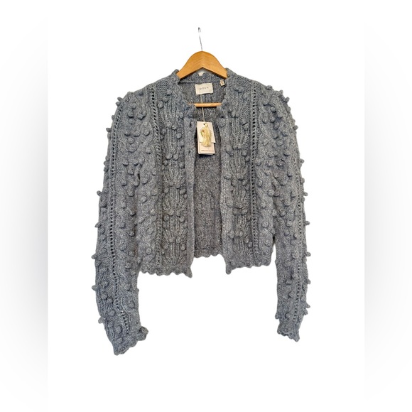 Doen ISADORA CARDIGAN Sweater MEDIUM / blue - Picture 4 of 8